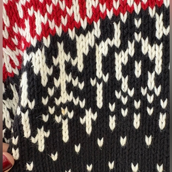 Ralph Lauren style Cold water Creek red knit sweater size Small - Picture 9 of 9